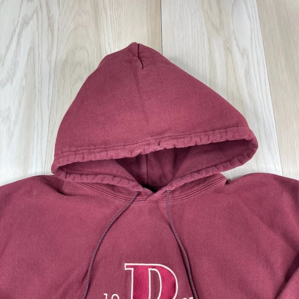 Vintage Champion Reverse Weave Mens Maroon Workout Pullover Sweatshirt Size XL - Picture 3 of 11